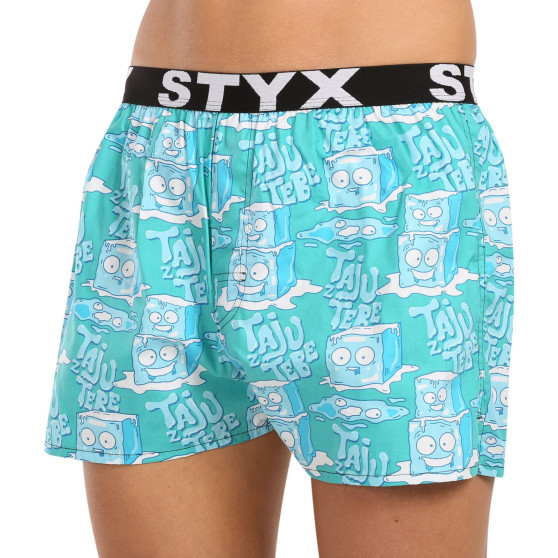 3PACK pánské trenky Styx art sportovní guma vícebarevné (3B16347)