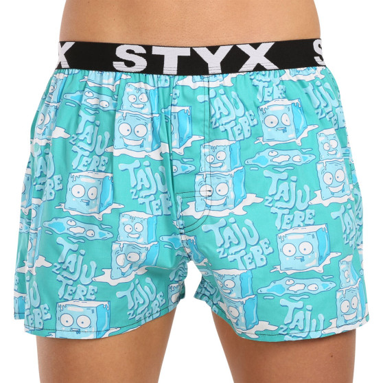 5PACK pánské trenky Styx art sportovní guma vícebarevné (5B1601789)