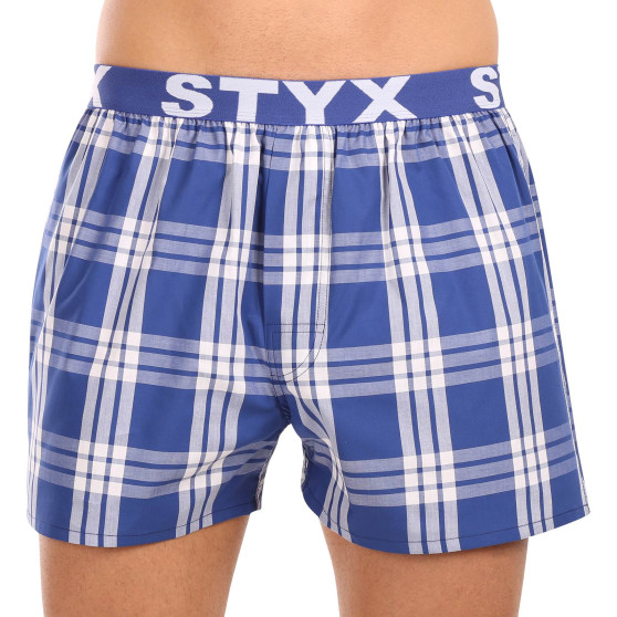 3PACK pánské trenky Styx sportovní guma vícebarevné (3B103840)