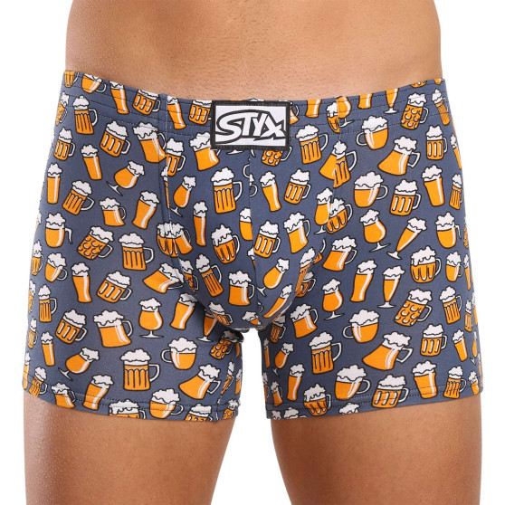 3PACK pánské boxerky Styx long art klasická guma vícebarevné (3F13714)