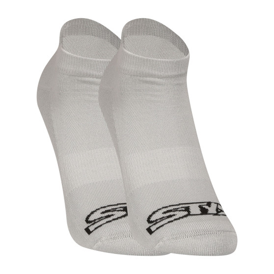 Ponožky Styx nízké šedé s černým logem (HN1062) 